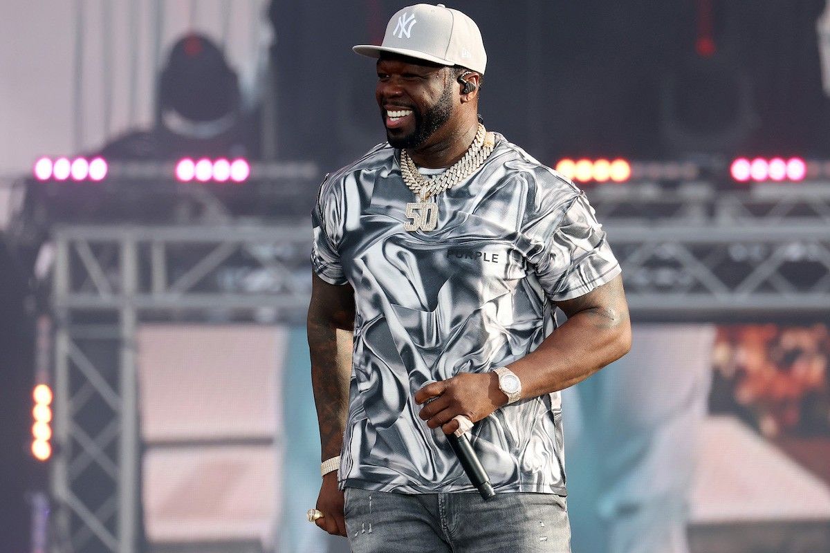 50 Cent performs live on the main stage during day three of Wireless Festival 2023 at Finsbury Park on July 09, 2023 in London, England.