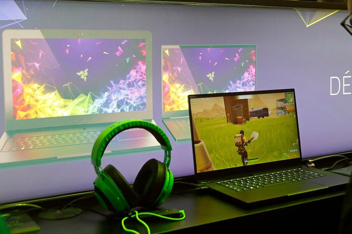 A gamer plays the video game 'Fortnite Battle Royale' developed by Epic Games during the 'Paris Games Week' on October 26, 2018 in Paris, France.