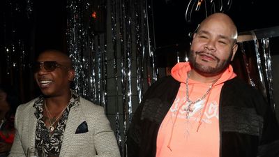 a Rule (L) and Fat Joe attend Shia's 30th Birthday Celebration at The Magic Hour in NYC.