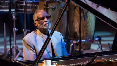 American Jazz pianist Ahmad Jamal performs on stage at the Royal Festival Hall on January 27, 2014 in London, United Kingdom (Andy Sheppard/Redferns via Getty Images).