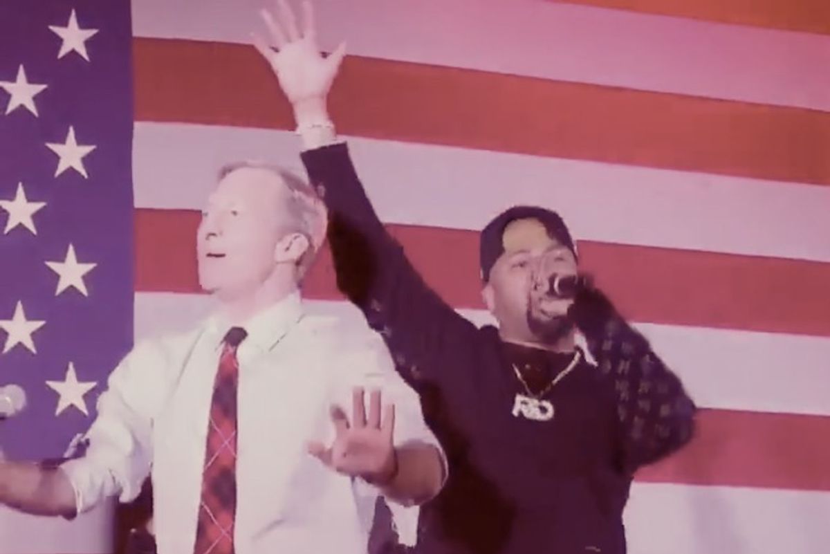 And Now, Tom Steyer and Juvenile Performing "Back That Azz Up" at a South Carolina Campaign Rally