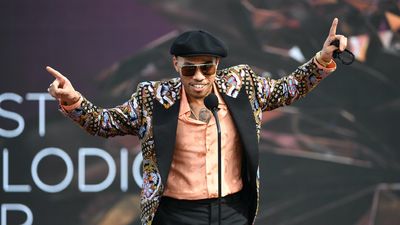 Anderson .Paak accepts the Best Melodic Rap Performance award for 'Lockdown' onstage during the 63rd Annual GRAMMY Awards at Los Angeles Convention Center.