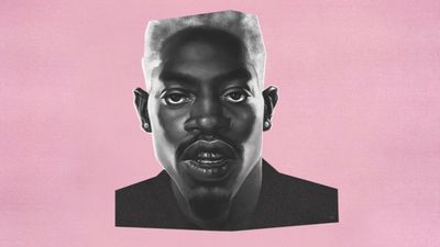 André 3000 face pink background