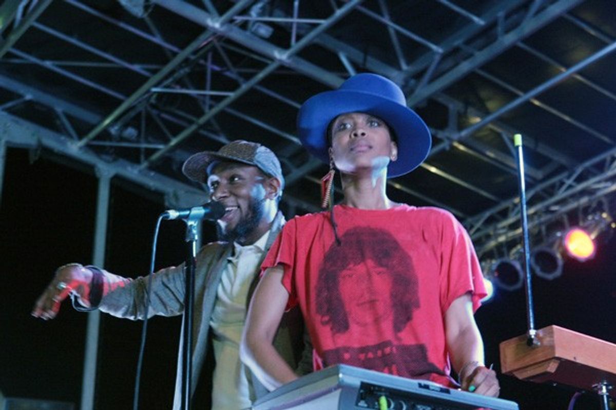 Artist Yasiin Bey aka Mos Def and Erykah Badu perform at the Afropunk Festival 2012