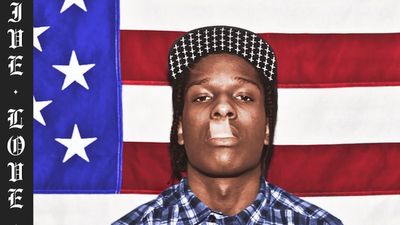 A$AP Rocky Cover American flag