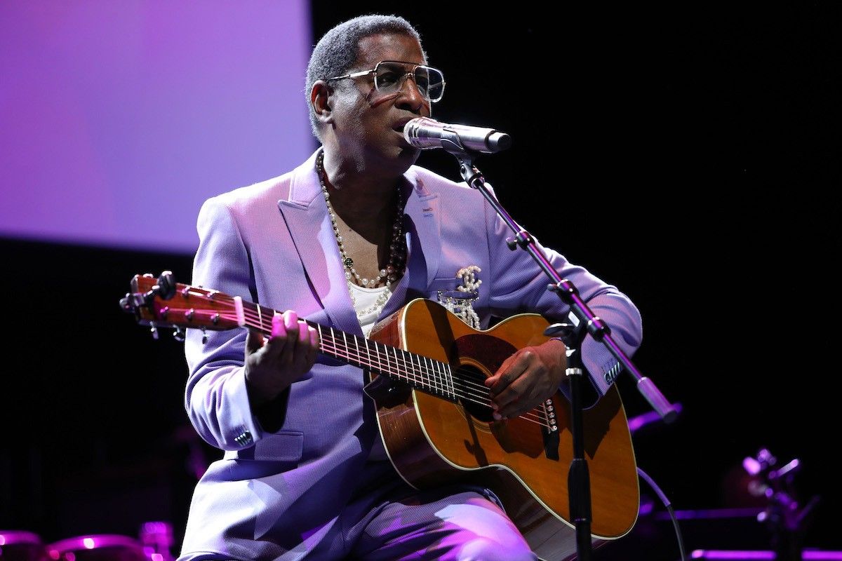 Babyface performs onstage at Music Will Benefit 2023 at The Novo by Microsoft at L.A. Live on May 02, 2023 in Los Angeles, California.