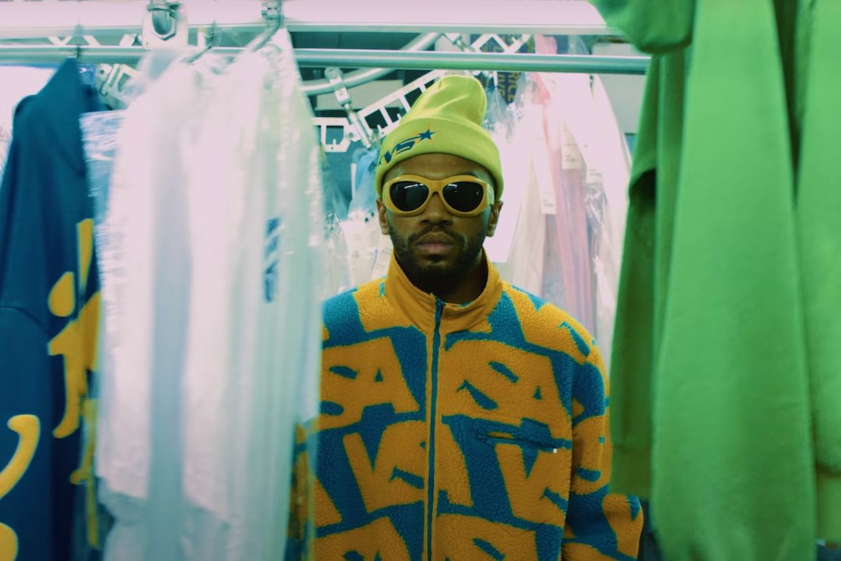 Brockhampton frontman Kevin Abstract in the video for his new single "SLUGGER."