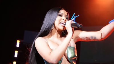 Cardi B performs at Cardi B and Offset Headline Hall of Fame Party 2023 at Gila River Resorts & Casinos - Wild Horse Pass on February 11, 2023 in Chandler, Arizona