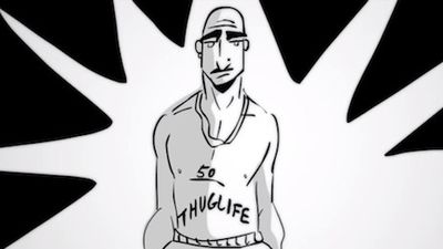 Cartoon Tupac Talks Life & Death On PBS's 'Blank On Blank'