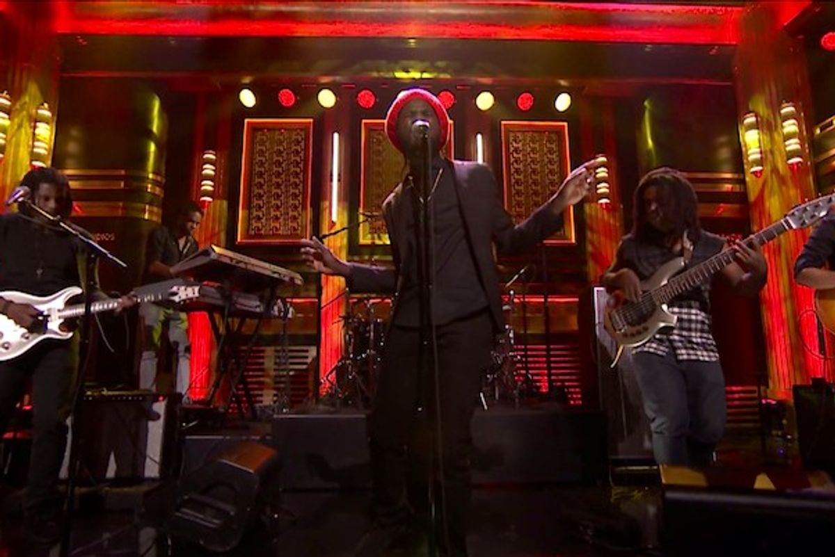 Chronixx Makes His Late-Night TV Debut With A Performance Of "Here Comes Trouble" From His 'Dread & Terrible' LP Live On The Tonight Show Starring Jimmy Fallon.