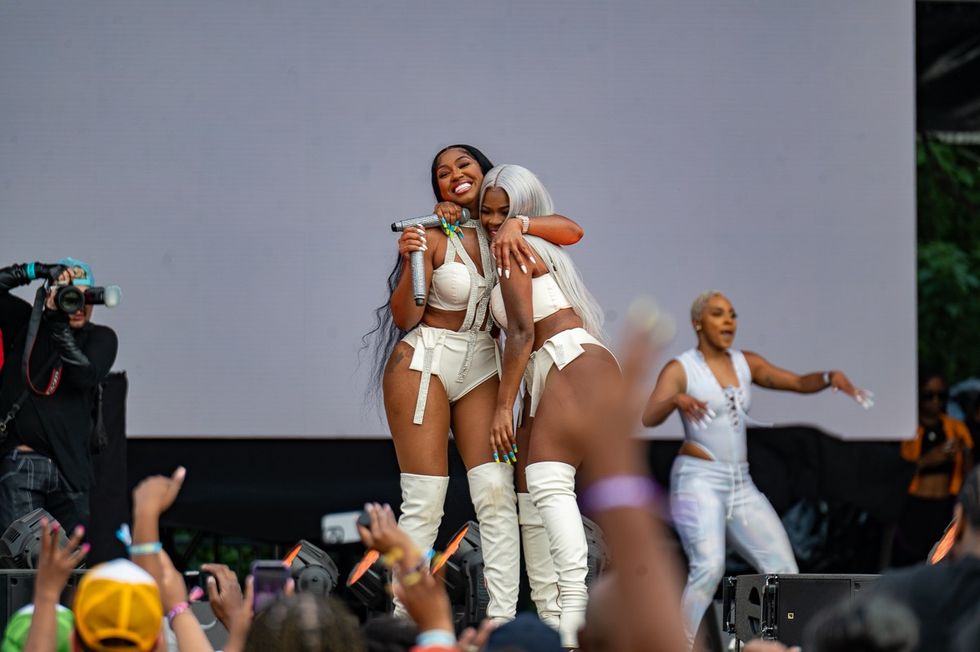 City Girls, on stage at the Roots Picnic 2023.