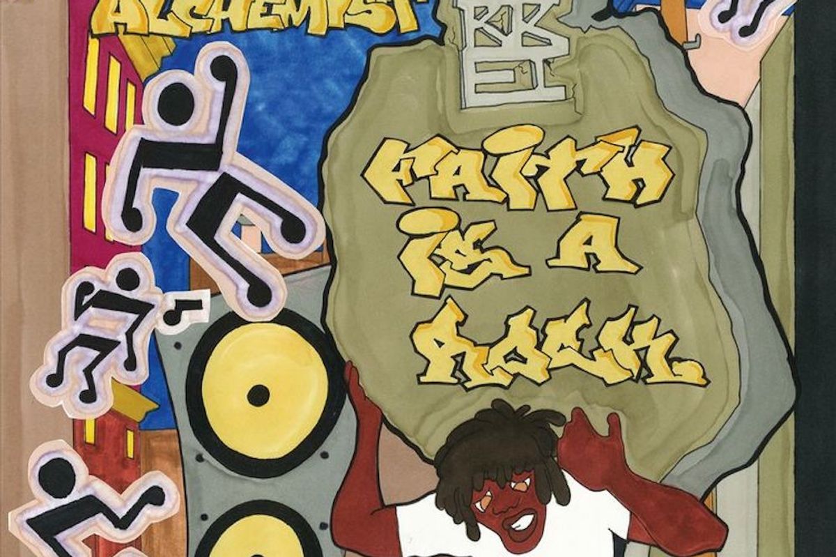 Cover art for 'Faith is a Rock' by MIKE, Wiki & The Alchemist.