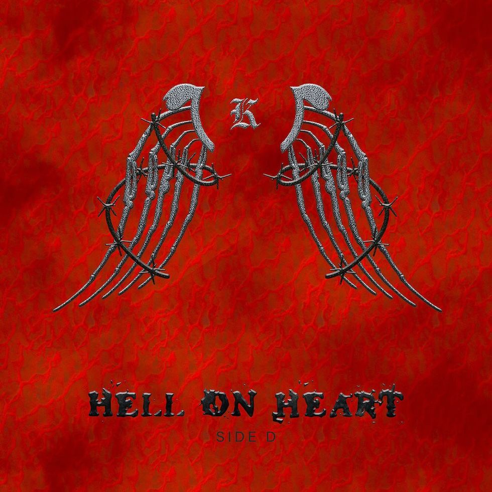 Cover art for 'HELL ON HEART' by KHEYZINE. 