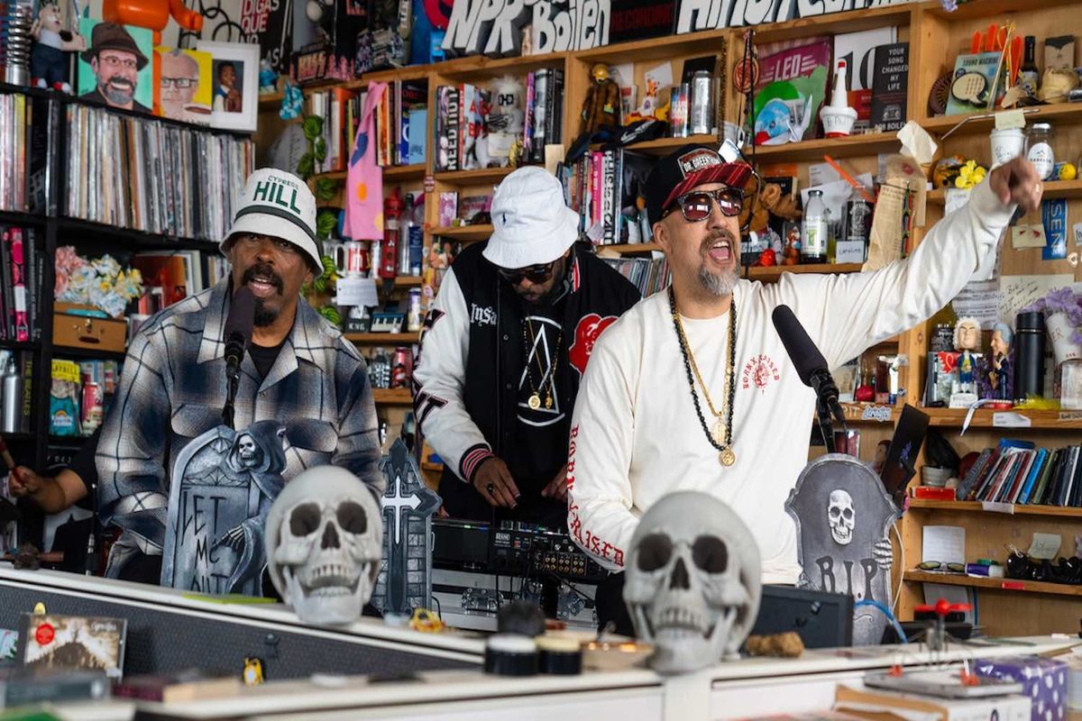 Cypress Hill performs as part of NPR's Tiny Desk Concert series​