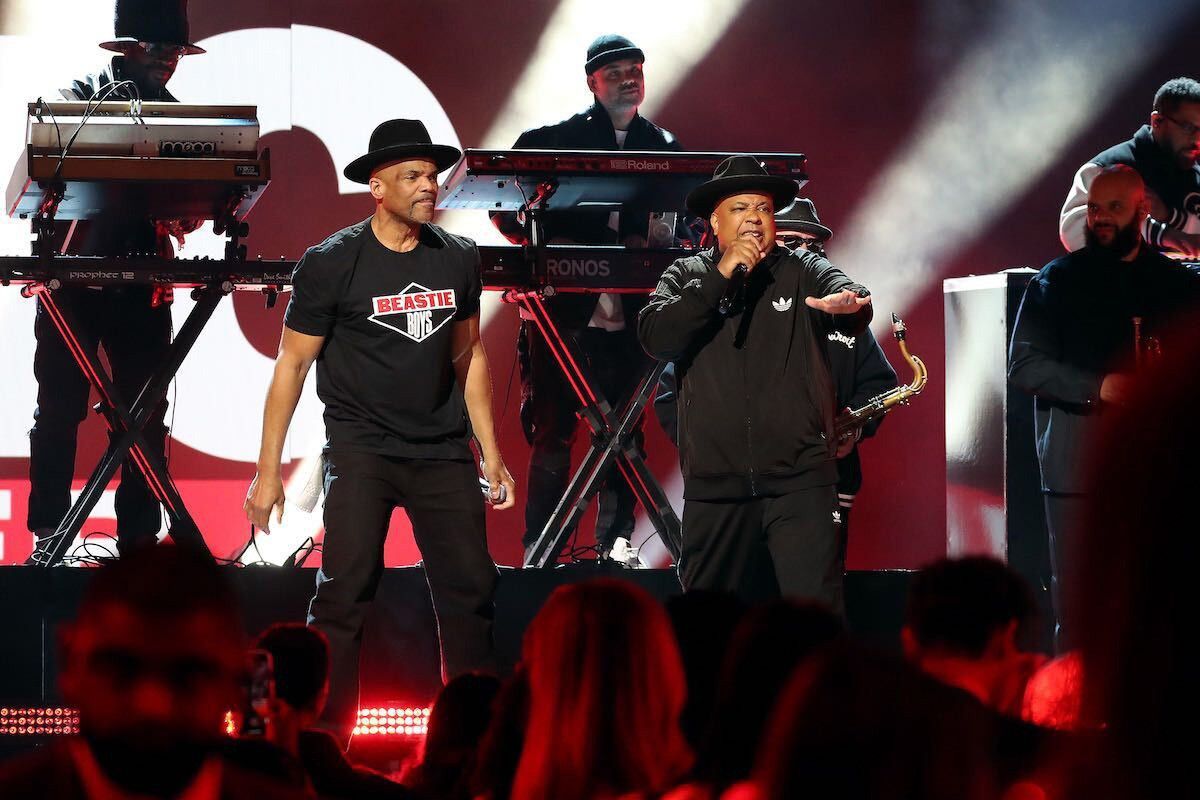 Darryl McDaniels and Joseph Simmons of Run-D.M.C. perform onstage during the 65th GRAMMY Awards at Crypto.com Arena on February 05, 2023 in Los Angeles, California.