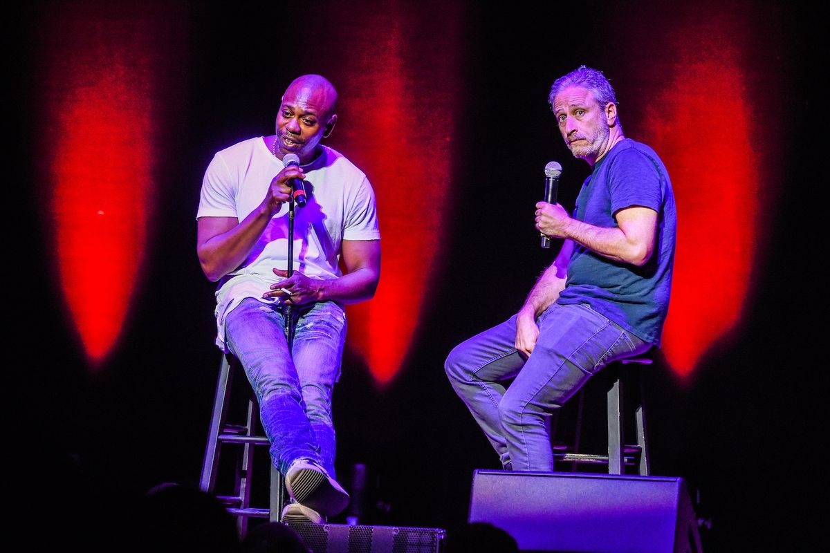 Dave Chappelle and Jon Stewart kick off a limited three-city run at Wang Theatre at Boch Center on June 13, 2018