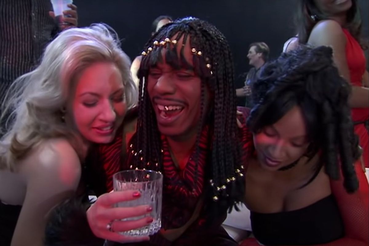 Dave Chappelle appearing as Rick James in one Chappelle's Show's most iconic sketches.