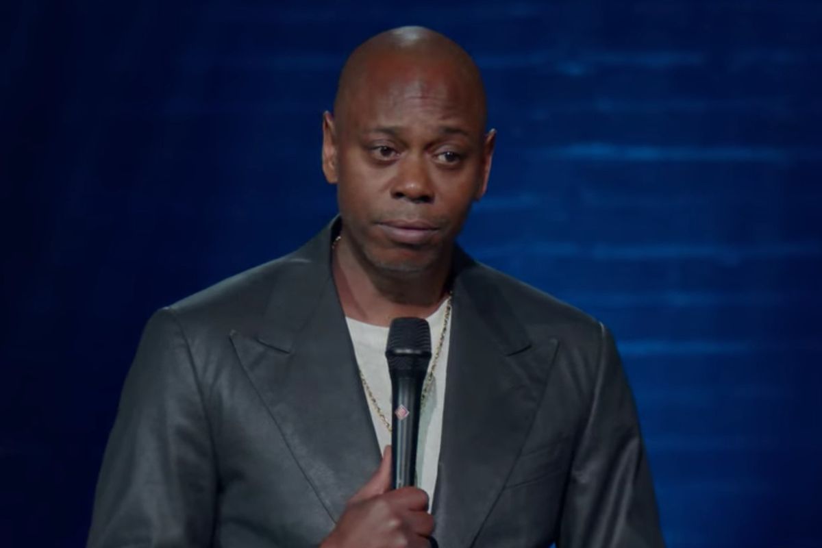 Dave Chappelle in Detroit filming his new stand-up special, The Closer.