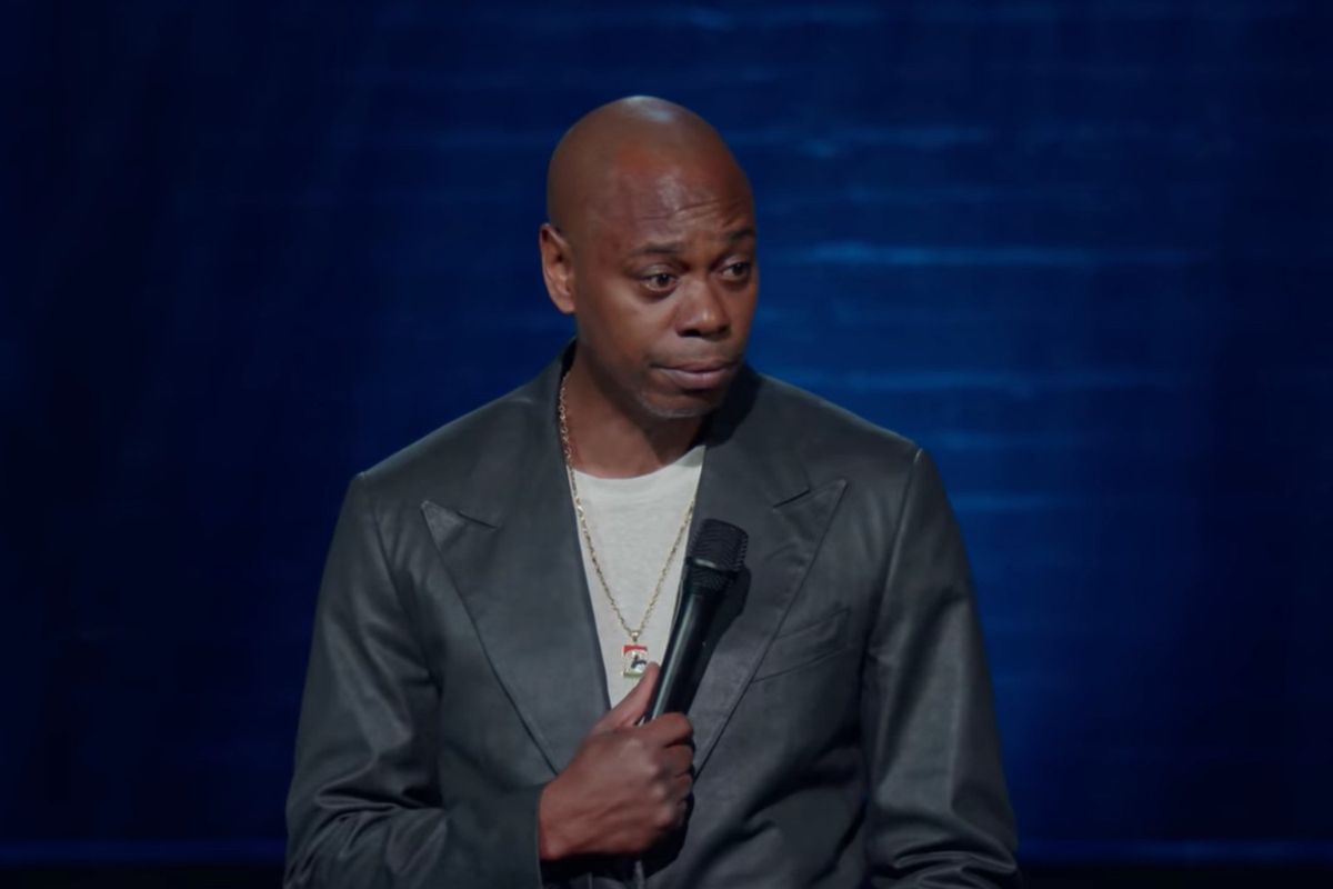 Dave Chappelle performing in Detroit for his latest Netflix special, 'The Closer.'