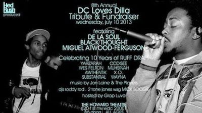 Dc loves dilla party flyer feat
