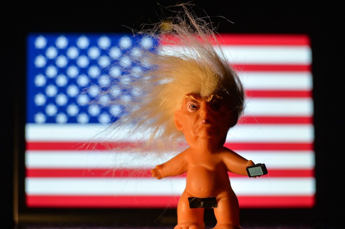 Donald Trump troll doll