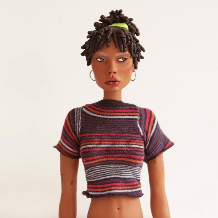 760 Black barbies with natural hair ideas