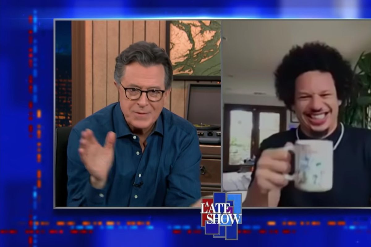 Eric Andre and Stephen Colbert Toss The Script on 'The Late Show'