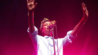 Erykah Badu live at Cape Town International Jazz Festival, photographed by Kent Lingeveldt