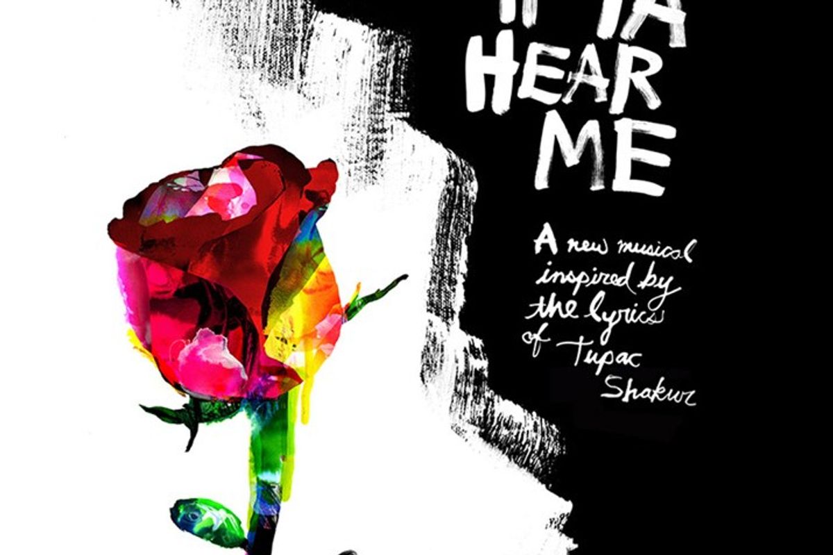 Exclusive preview of Saul Williams in the Tupac-inspiered Braadway musical 'Holler If Ya Hear Me' (poster)