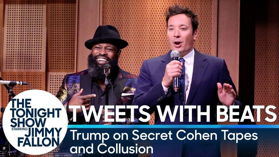 Watch The Roots And Jimmy Fallon Turn Trump's Twitter Rants Into Raps On The 'Tonight Show'