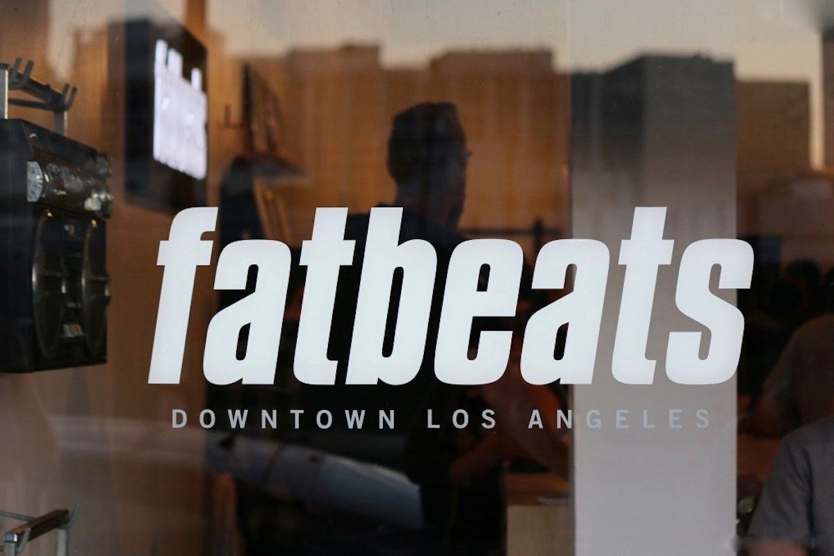 Fat Beats sign