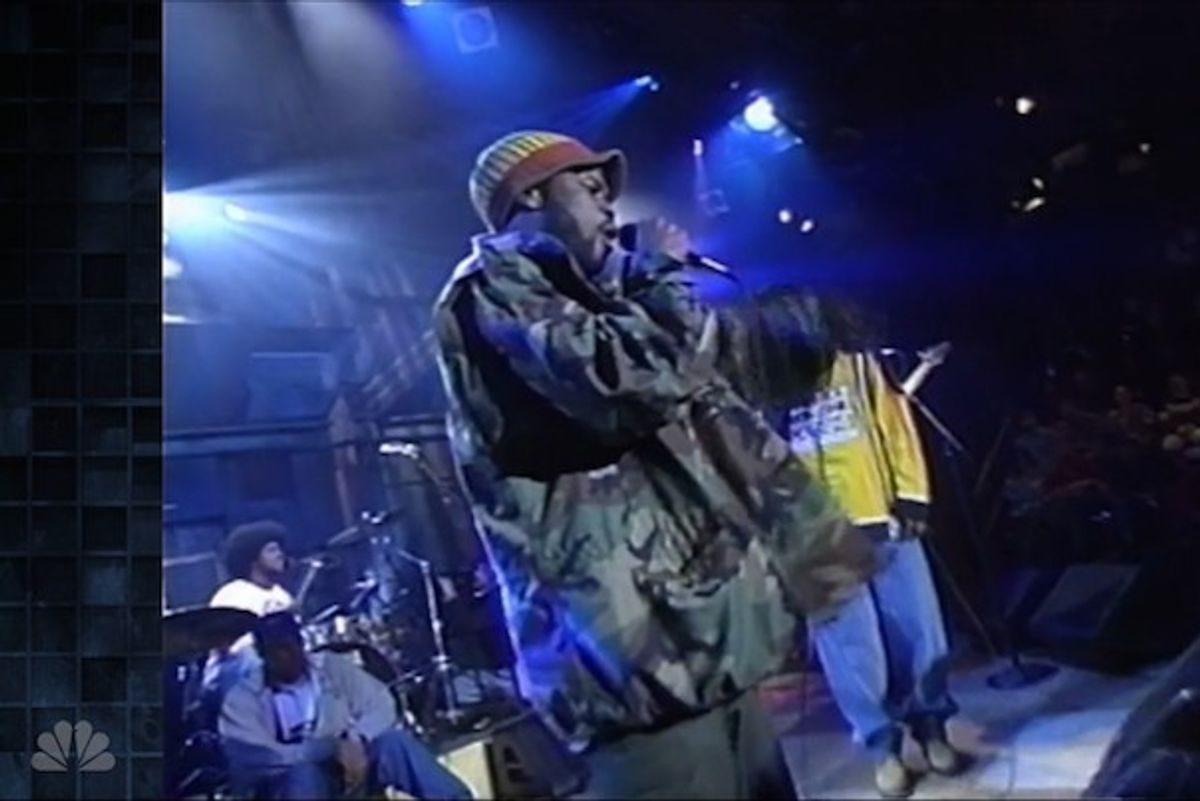 Flashback Friday: Jon Stewart Introduce The Roots On Their TV Debut ca. 95