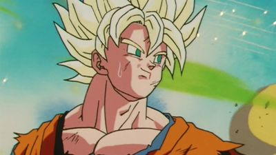 Goku in an episode of Dragon Ball Z