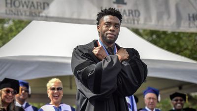 Howard university holds its commencement ceremonies with famous alum chadwick boseman as guest speaker in washington dc