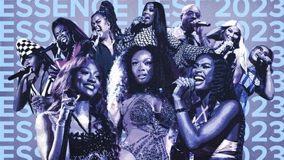 Essence festival photo illustration featuring many of the artists involved in the festival. 