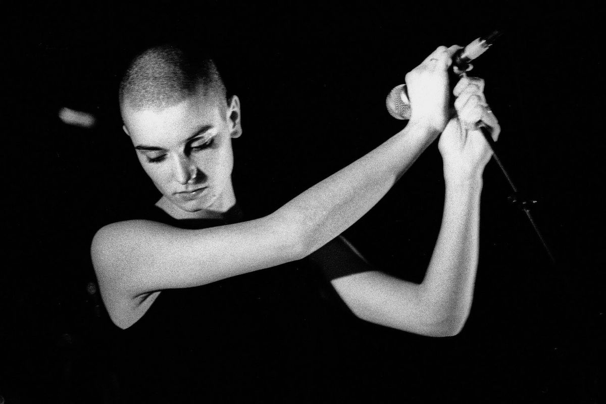 Irish singer Sinead O'Connor performs at Paradiso in Amsterdam on March 3, 1988.