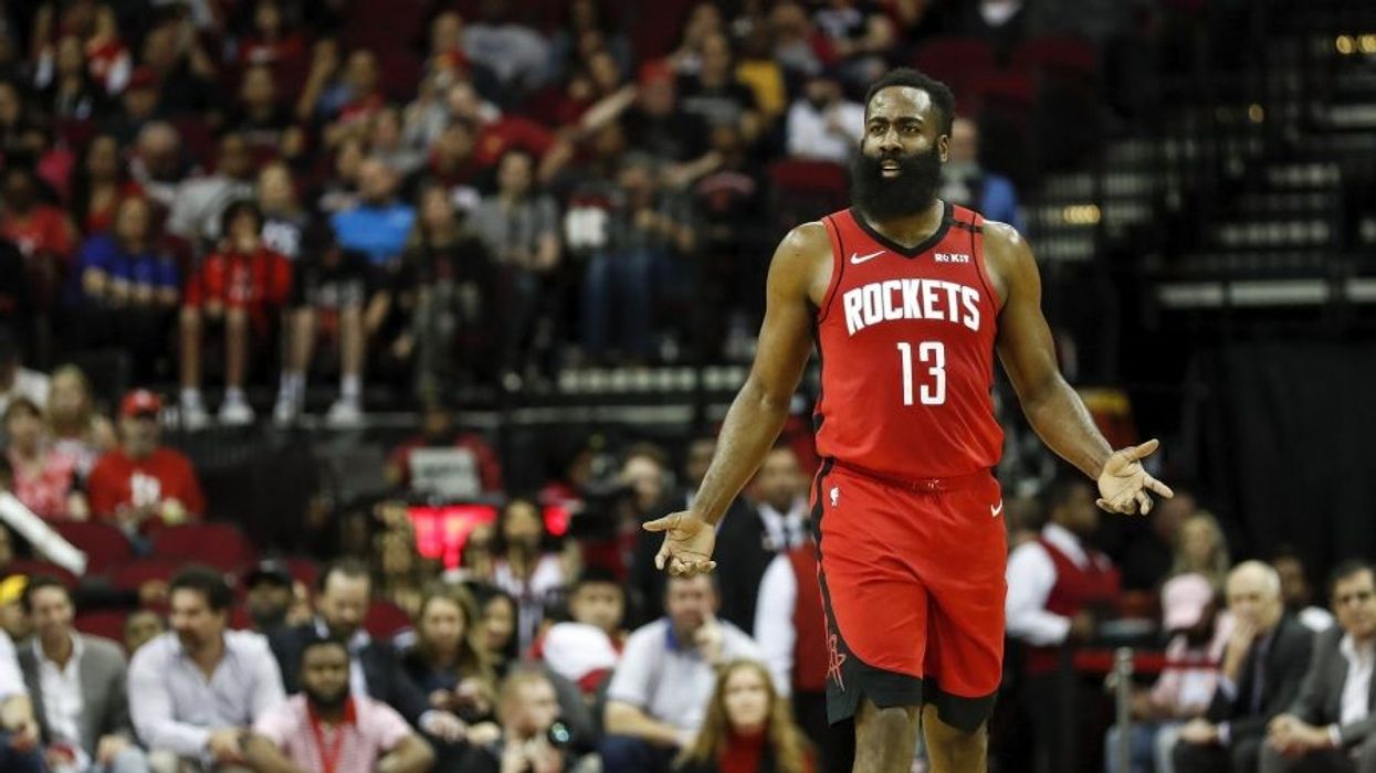 What the heck is James Harden wearing? 