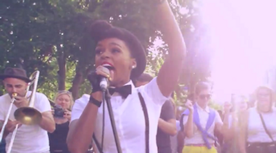 Janelle Monáe Unleashes Her Inner-Busker, Performs "Dance Apocalyptic" Live w/ Street Musicians
