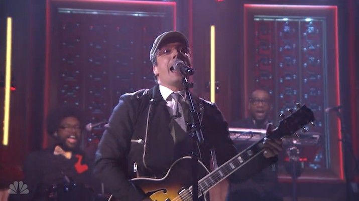 Jimmy Fallon & The Roots Sit-In For U2, Perform "Desire" Live On The Tonight Show