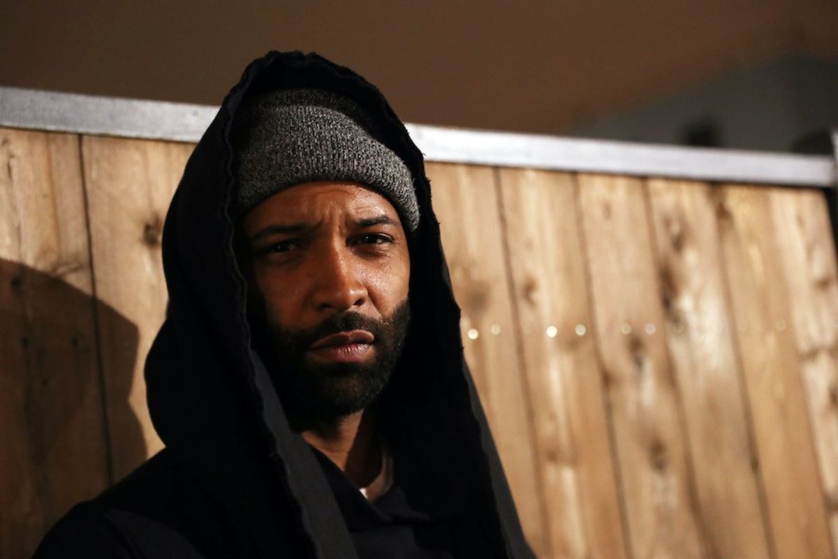 Joe Budden at the listening party for Wale's 'Shine.'