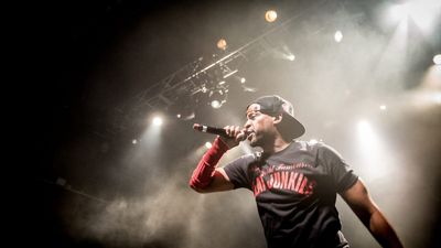 Juice crew perform live on stage at the forum