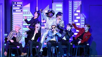 K-Pop BTS with Lil Nas X performing Grammys