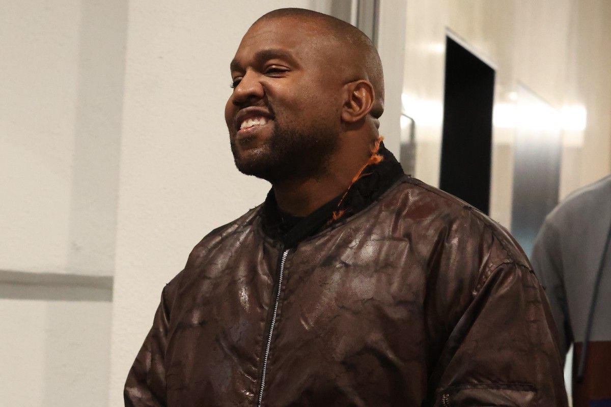 Kanye West is seen leaving e.baldi restaurant on June 16, 2023 in Beverly Hills, California.