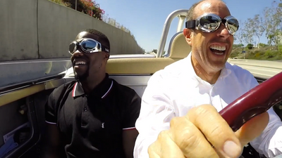 Kevin Hart & Jerry Seinfeld Chop It Up In LA On 'Comedians In Cars Getting Coffee'