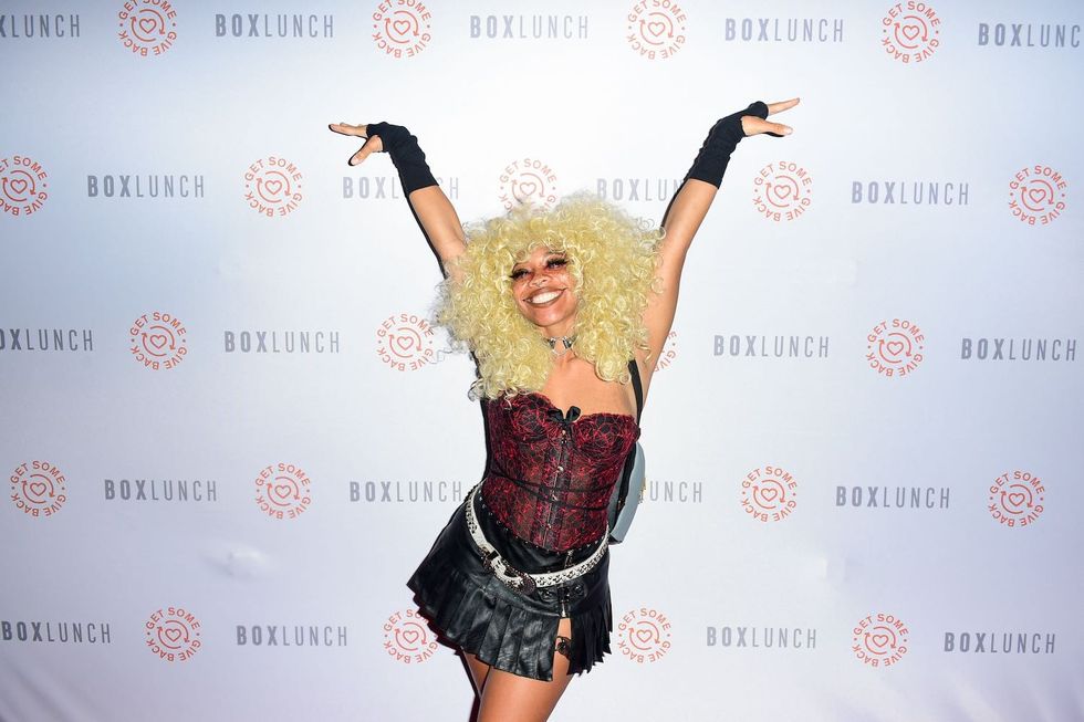 Kiera Please attends the BoxLunch AX after party at The GRAMMY Museum on July 01, 2022 in Los Angeles, California.