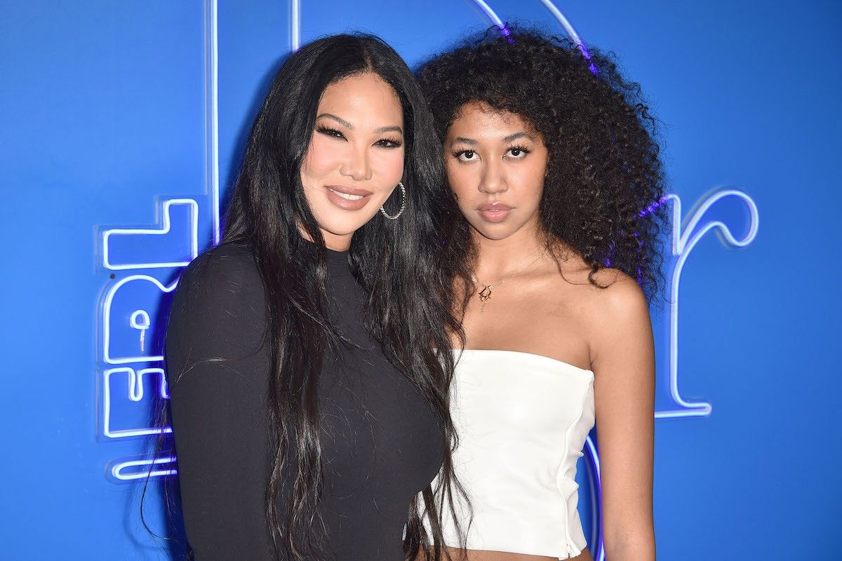 Kimora Lee Simmons and Aoki Lee Simmons attend the DIOR Men's Spring 2023 Fashion Show on May 19, 2022 in Venice, California.