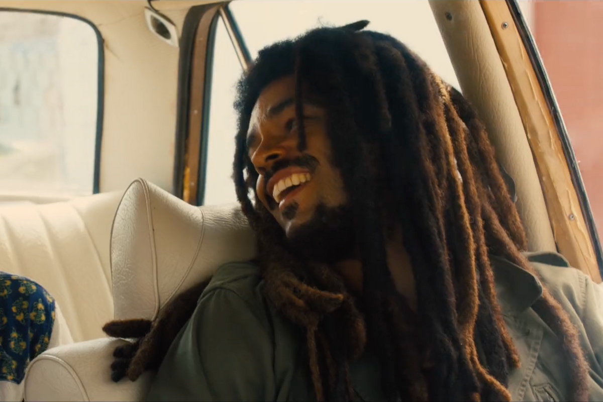 Kingsley Ben-Adir as Bob Marley in the trailer for the new biopic, One Love. 