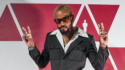 Lakeith Stanfield arrives at a screening of the 2021 Oscars.