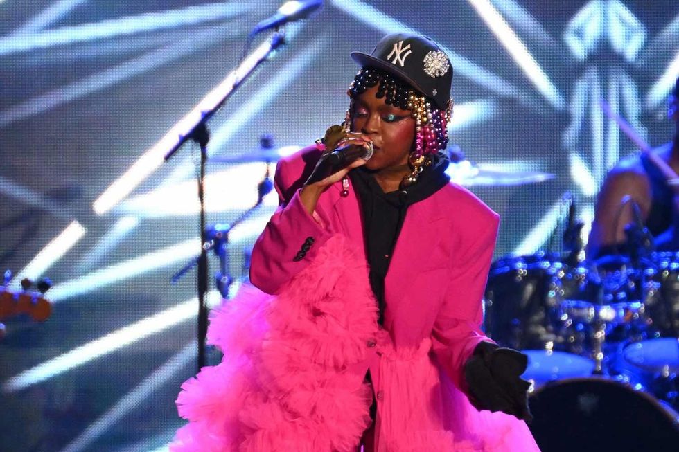 Lauryn Hill performs during the Hip Hop 50 Live concert, marking the 50th anniversary of the birth of hip hop, at Yankee Stadium in the Bronx borough of New York City on August 11, 2023.