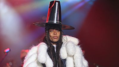 American singer-songwriter Erykah Badu performs on stage during Another Badu Birthday Bash concert at The Factory in Deep Ellum on February 24, 2023 in Dallas, Texas.